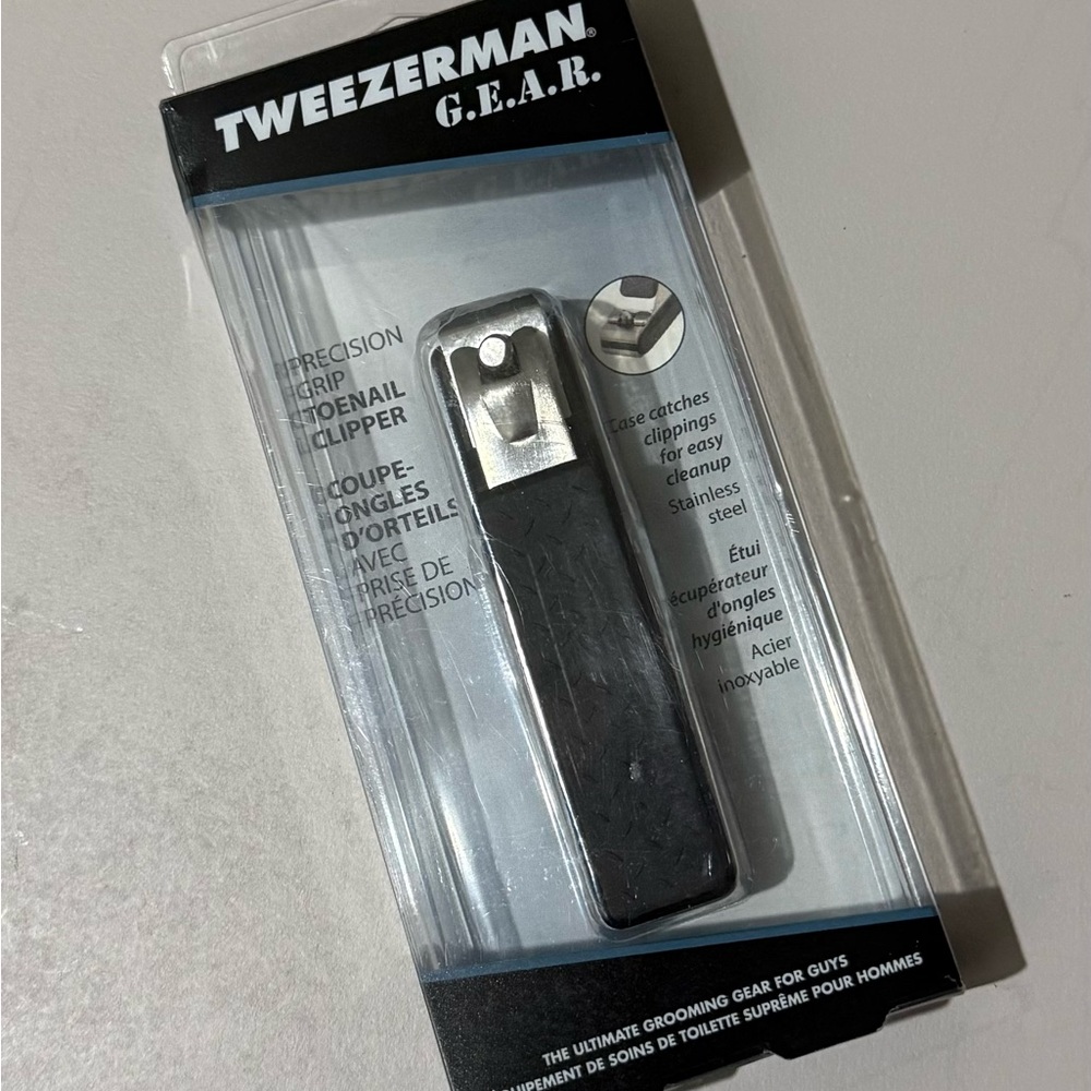 Tweezerman G.E.A.R. Precision Grip Toenail Clipper - Black